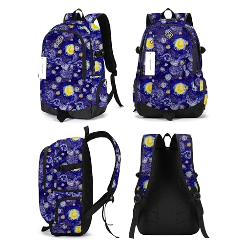 Image of rickyh style School Backpack Travel Bag for Men & Women Lightweight College Back Pack with Laptop Compartmen
