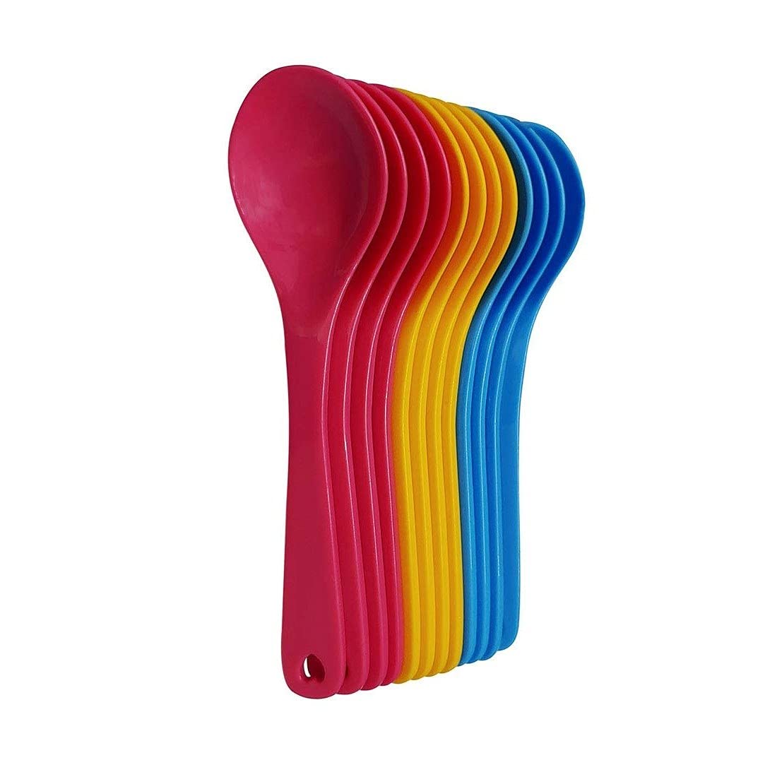 Spoon Set of 12 Random Color Available As Per Food Grade for Baby Feeding(Multicolored)-image-22