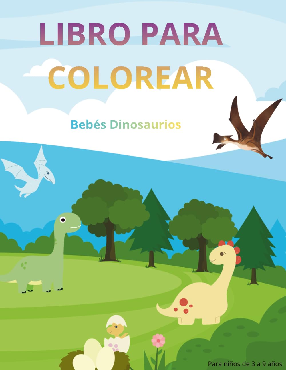 Libro para colorear: Bebé Dinosaurio