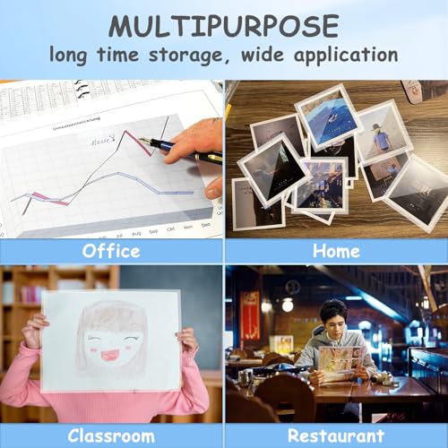 [3mil 500 Pack] InpourPack Laminating Pouches, 3 Mil Clear Thermal Laminating Pouches 9 x 11.5 Inch Laminating Sheets for Laminator, Holds 8.5 x 11 Inch Sheets - Thumbnail 6