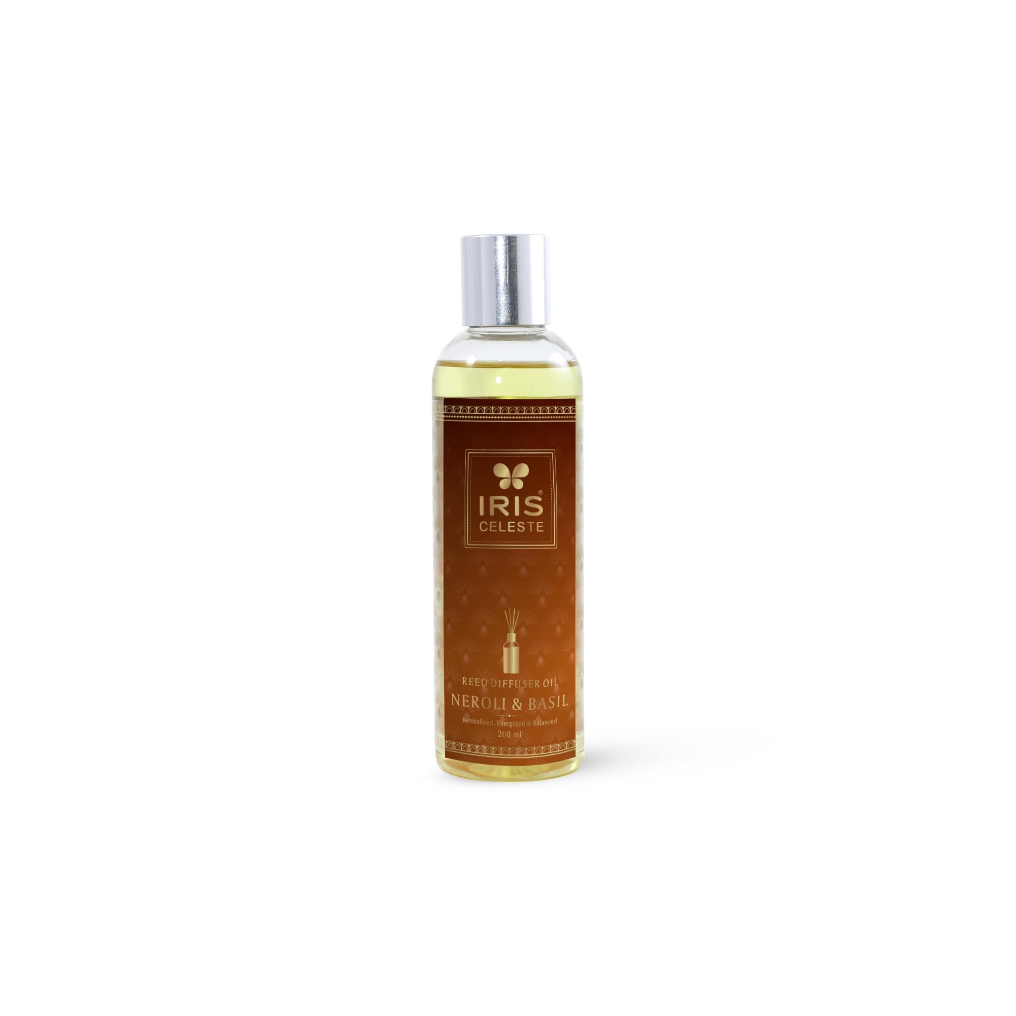 Iris Celeste Reed Diffuser Oil –Neroli & Basil | 200ml Refill Bottle | Premium Aromatherapy Scent for Relaxation, Stress Relief & Elegant Home Ambience-image-38