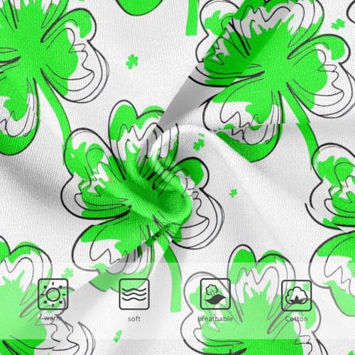 Joisal Green Leaf Clovers White Cute Panties Girl Girls Underwear Toddler Cotton Funny Briefs Undies Kids 2t3