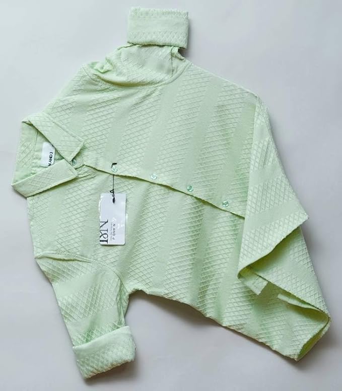 Image of Men's Solid Linen Cotton Shirt, Casual, Plain, Full Sleeve, Summer-Regular Fit, Stylish, Everyday Formal Wear