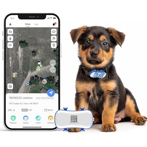 wanwaytech GPS Tracker for Dogs, Pet GPS Location, Unlimited Range, Waterproof, Smart Pet Activity Tracker Cover