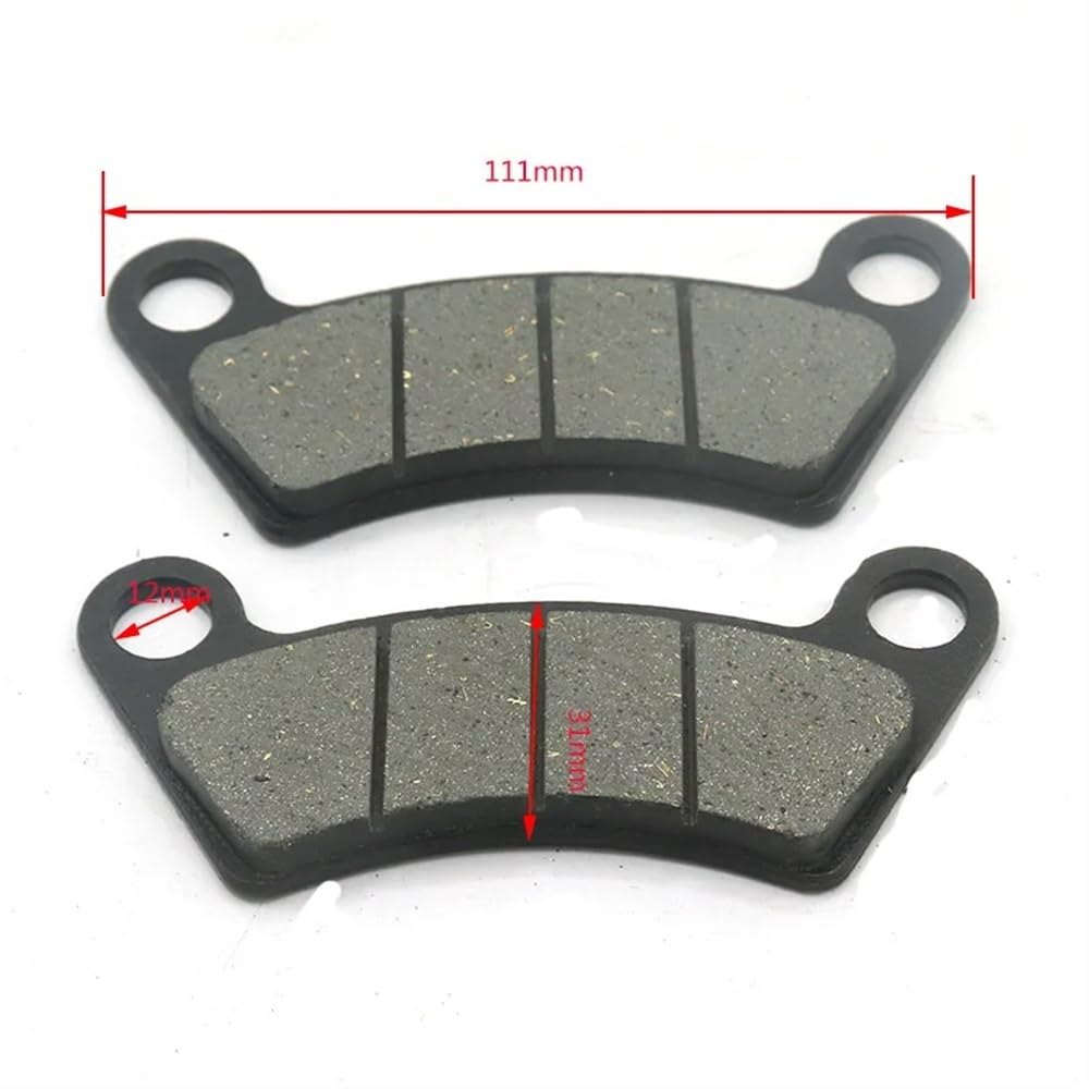 Plaquettes de Frein de Voiture électrique compatibles, pièces de Rechange à 4 Roues Compatible avec VTT à 4 Temps, vélos Hors Route, Go-Karts modèle RL8005