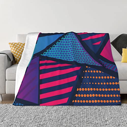 Couverture ultra douce en flanelle au tissage géométrique chic - 2