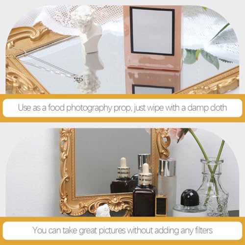 Plateau miroir or portable élégant pour l'hôtel et maison - 4