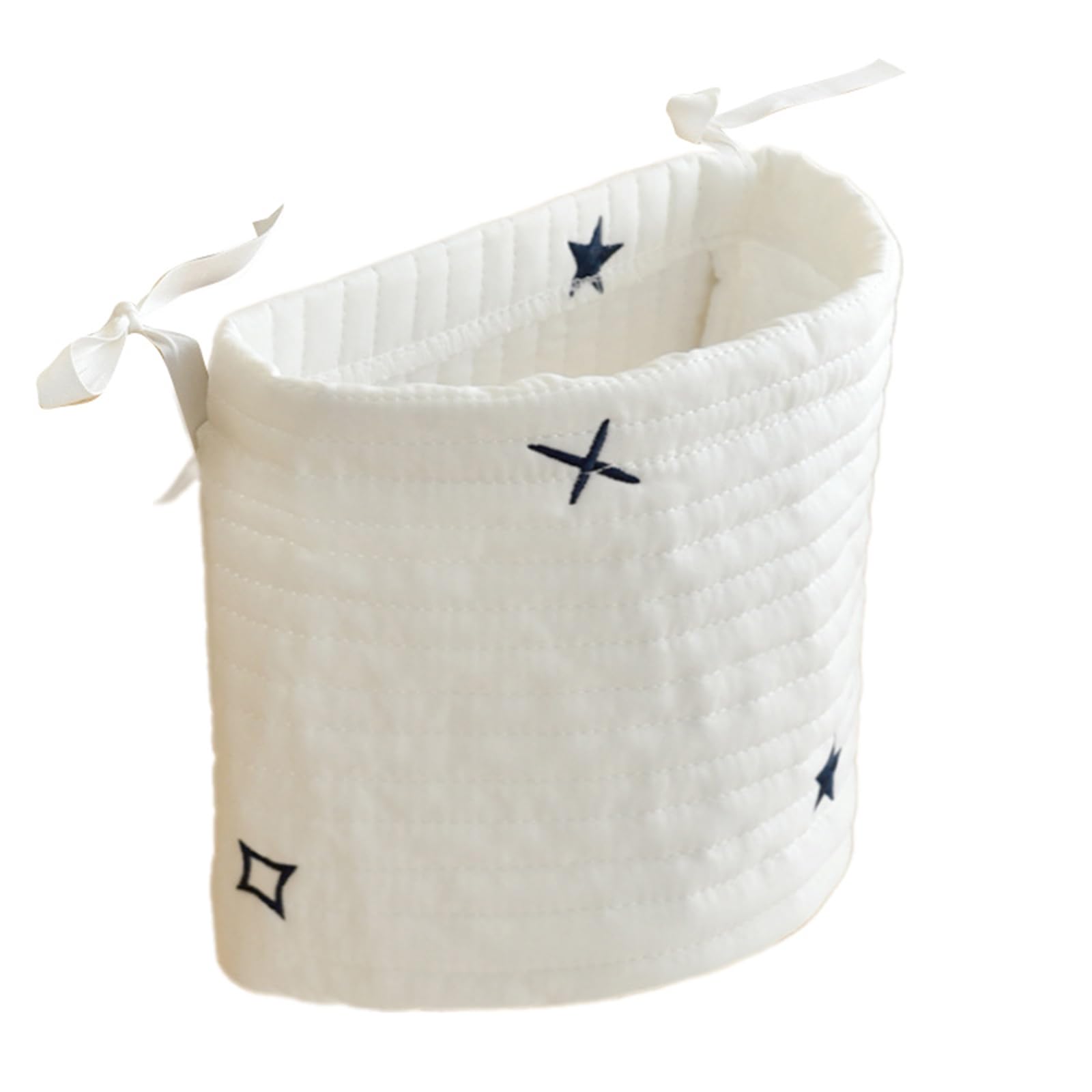 FackLOxc Cot Hanging Storage Bag Bedside Hanging Storage Pocket Cotton Bag for Organizing Diapers & Toy This Crib Baby Cot Organizers
