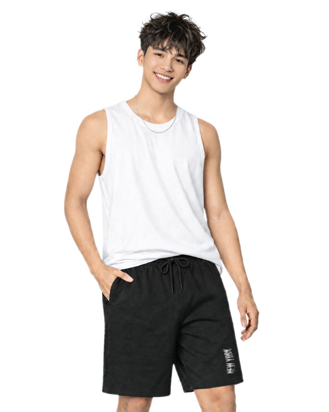 buy that trendz Mens Cotton New York Printed Regular Knee Length Shorts-picture-27