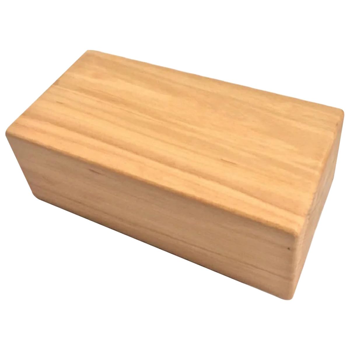 Bloque de Yoga de Madera de Haya Ladrillo Auxiliar de Yoga Alta Densidad Color Amarillo Fácil de Limpiar y Danza