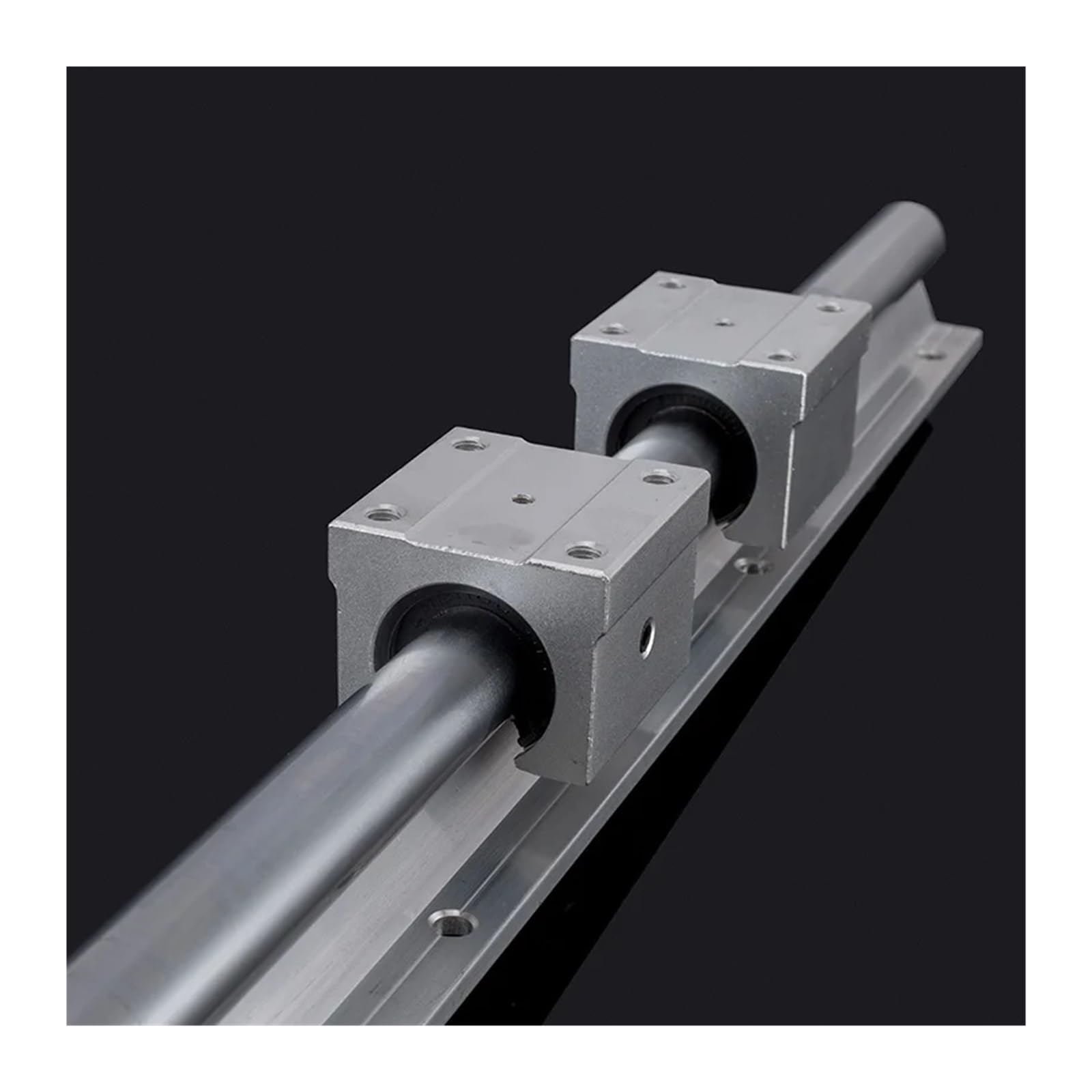 Rail de Support SBR25 L-700mm, Guide linéaire + 2 Blocs de roulements linéaires SBR25UU, 1 pièce