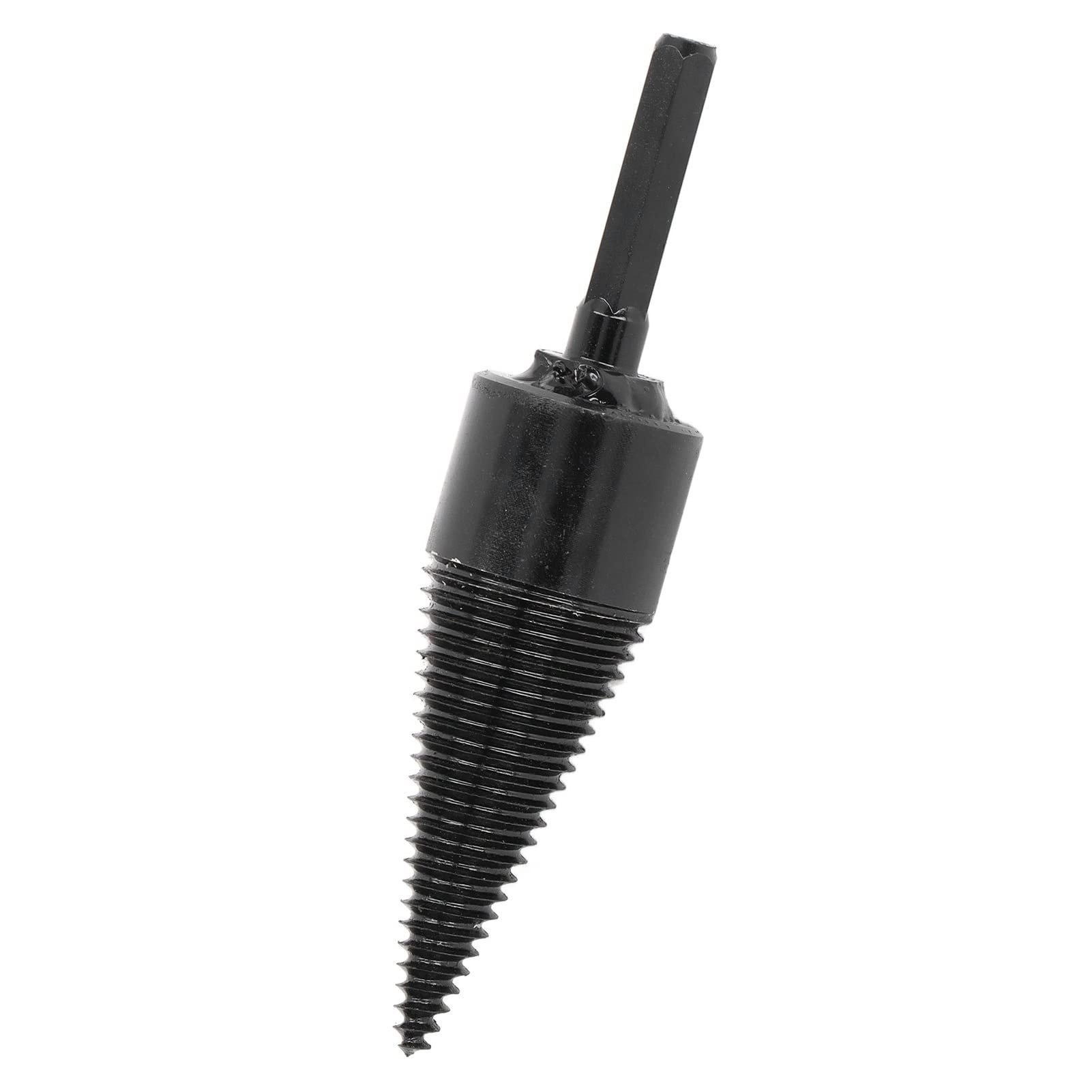 Foret à Fendre le Bois en Acier au Carbone - Fendeur de Bûches Professionnel 50mm avec Vis à Queue Hexagonale pour Bois de Chauffage et Préparation de Bûches