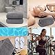 HOMEXCEL Badetuch-Set, 4 Stück, Mikrofaser, ultraweich, hochsaugfähig, leicht und schnell trocknend, Handtücher für Körper, Sport, Yoga, SPA, Fitness, Grau