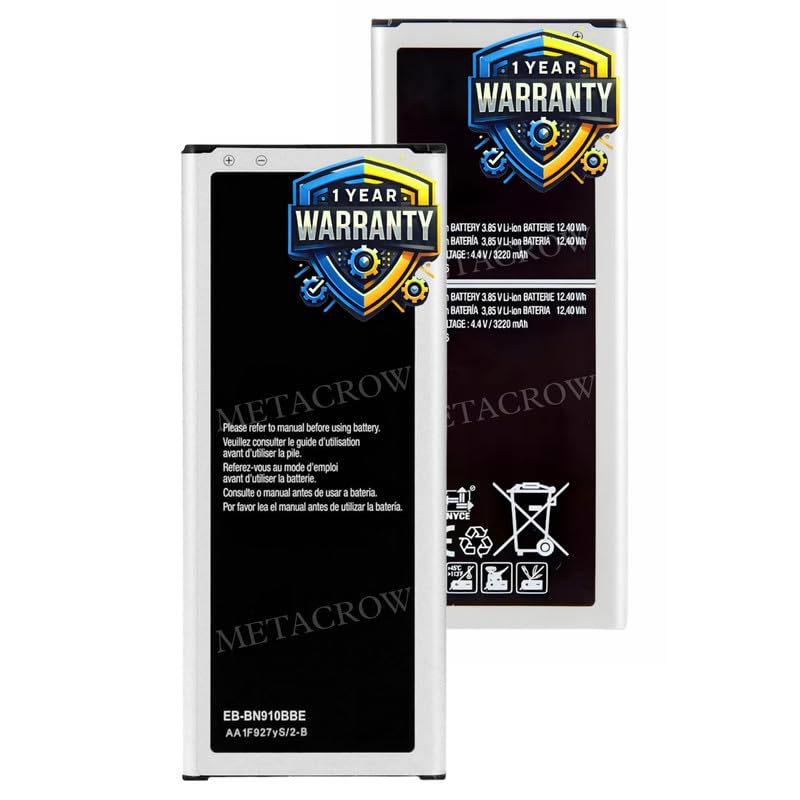 Image of Original EB-BN910BBE Battery Compatible for Samsung Galaxy Note 4 - (3220mAh) - 1 Year Warranty JK1