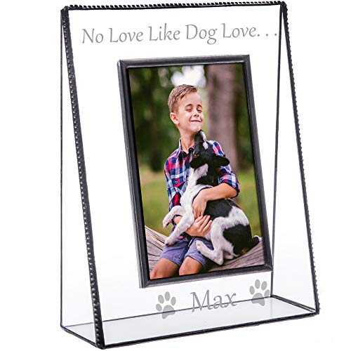 J Devlin Pic 319 - 46 V ep592 personalizado perro marco de fotos 4 x 6 Horizontal grabado mascota foto Cover