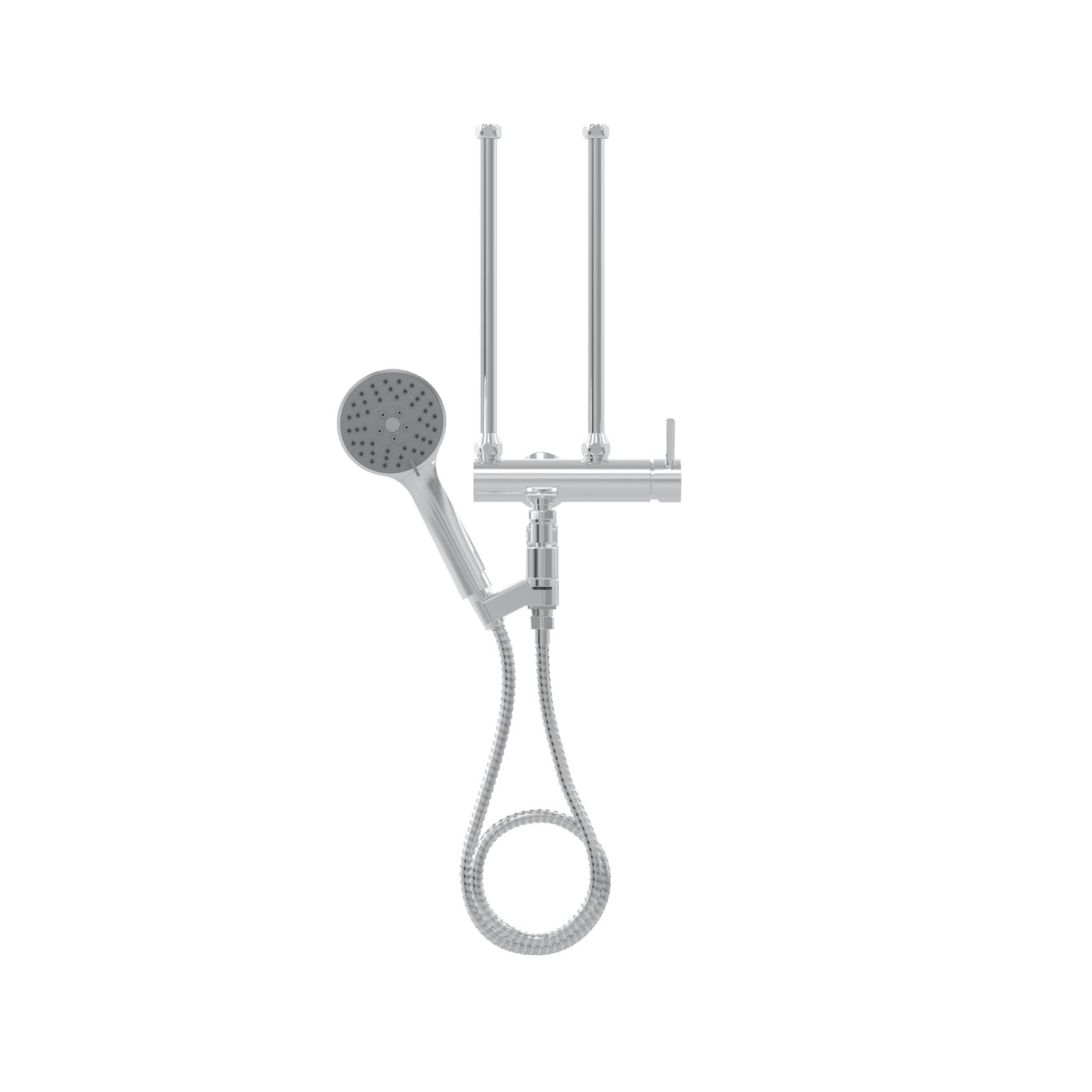 STIEBEL ELTRON MEBD – Einhebel-Wandarmatur für Druck-Durchlauferhitzer, Badewannenarmatur mit Handbrause (Modell 205623)