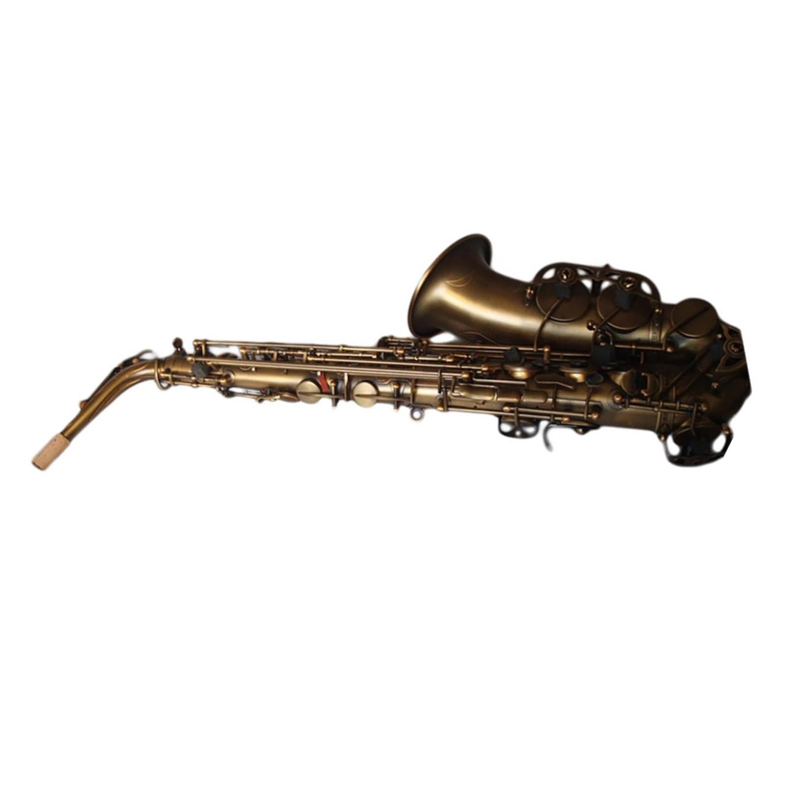 Saksofony Saksofon Sopranowy Rurowy W Tonacji B Dur Profesjonalny Instrument Dęty Blaszany Vintage Z Futerałem