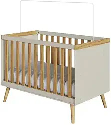 PEROBA - Berço Peroba Sky Vira Mini Cama Off White/Amêndoa Infantil