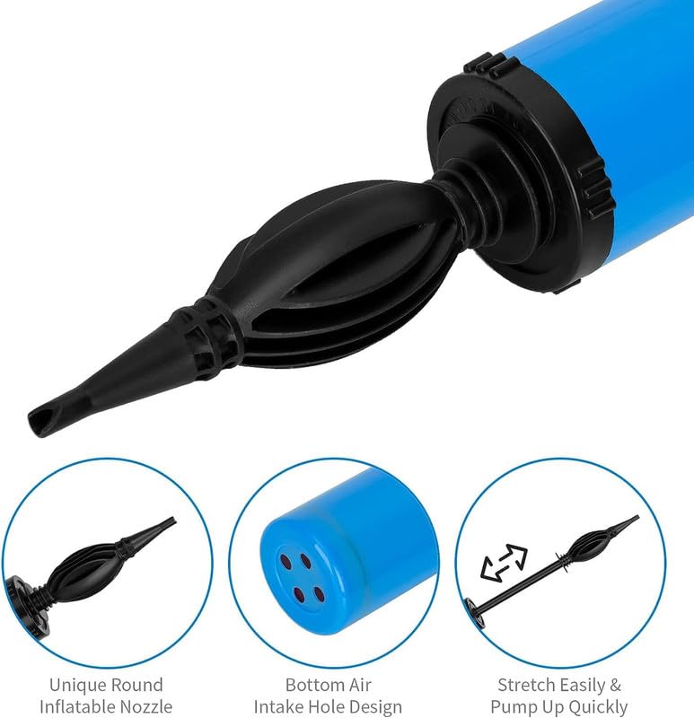 Image of Manual Balloon Hand Pump - 1 Pc Air Pump For Balloon | Air Balloon Pump | Balloon Air Pump | Hand Balloon Pump | Balloon Blower | Balloon Inflator Pump For Latex Foil, Helium Air Balloon
