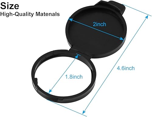 Miniatura 5 de Tapón de depósito de líquido para limpiaparabrisas compatible con Buick Cadillac Chevrolet GMC 13227300 Par