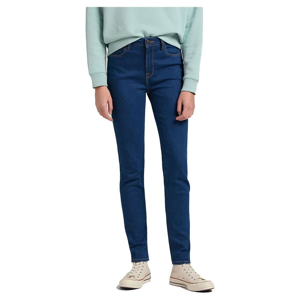 Lee Womens SCARLETT HIGH Jeans, Dark Zuri, 27W / 31L