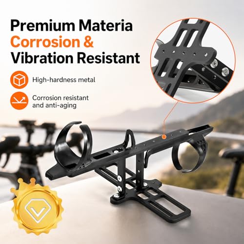 BTA Front Bike Bottle Cage Mount Adapter Set, Adjustable Height, 3 in 1 by WIbabiuis - Used condition - Image 4