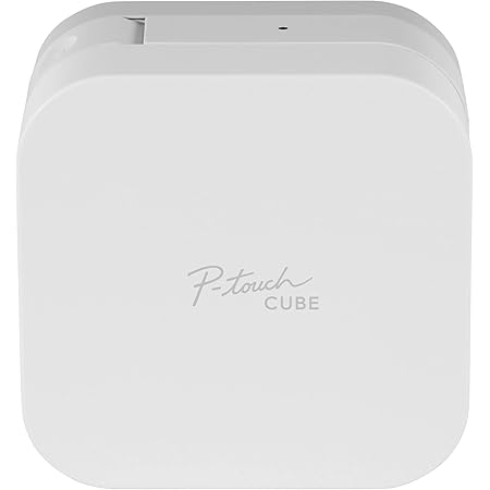 Brother P-Touch Cube Smartphone Label Maker, Bluetooth Wireless Technology, Multiple Templates Available for Apple & Android Compatible – White