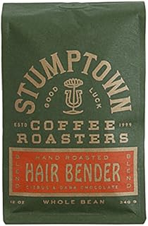 Stumptown Coffee Roasters, Medium Roast Whole Bean Coffee - Hair Bender 12 Ounce Bag with Flavor Notes of Citrus and Dark Chocolate