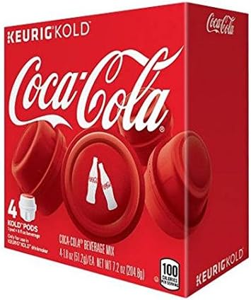 Keurig Kold Coca Cola Coke Kold Pods Sampler (Box of 4)