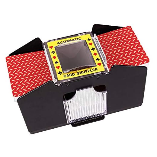 Battery Operated Automatic Card Shuffler, 4 Deck Card Shuffler for Home Card Games, Poker, Rummy, Blackjack