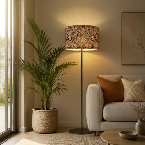 Image of Rustic Vintage Pendant Floral Lamp Shade 13.8x9 Inch