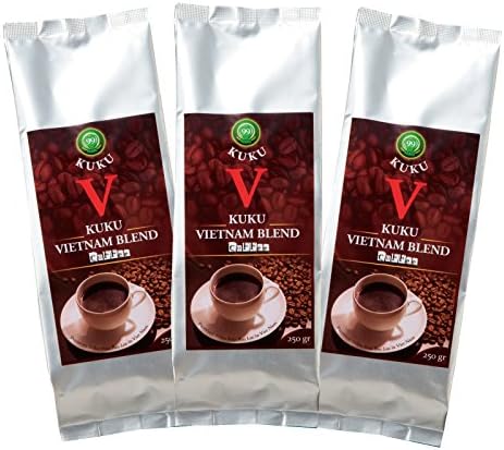 [Vietnam souvenir] KUKU Vietnamese Coffee 3 Packs Set (E7710137)