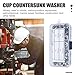 HEATSHAKING 180pcs Stainless Steel Countersunk Gasket Washers Decorative Cup Washers for Crafts DIY and Industrial Use Easy to Operate Standard Non-Slip Design