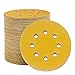 STEBRUAM 100 Stück Schleifpapier 125mm Klett 80 Körnung, Profi Gold Rund 8 Loch Schleifscheiben für Exzenterschleifer,Für Holz Metall und Farbe Gold günstig Kaufen-STEBRUAM 100 Stück Schleifpapier 125mm Klett 80 Körnung, Profi Gold Rund 8 Loch Schleifscheiben für Exzenterschleifer,Für Holz Metall und Farbe