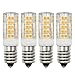 Bombilla LED regulable E14, luz blanca cálida, 3000 K, 230 V, 4 W, repuesto de 30 W, 40 W, bombillas halógenas Edison pequeñas para frigorífico/máquina de coser/lámparas de pie o de techo, 4 unidades