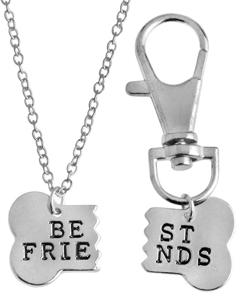 Dog and owner necklace and tag Outlet