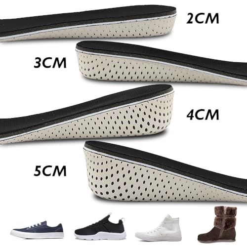 Image of Memory Foam EVA Height Increase Templates Insole 2-5cm Breathable Ultra Light Elevated Sports Insoles for Men Women Shoes Insert(Height Increase 5CM)