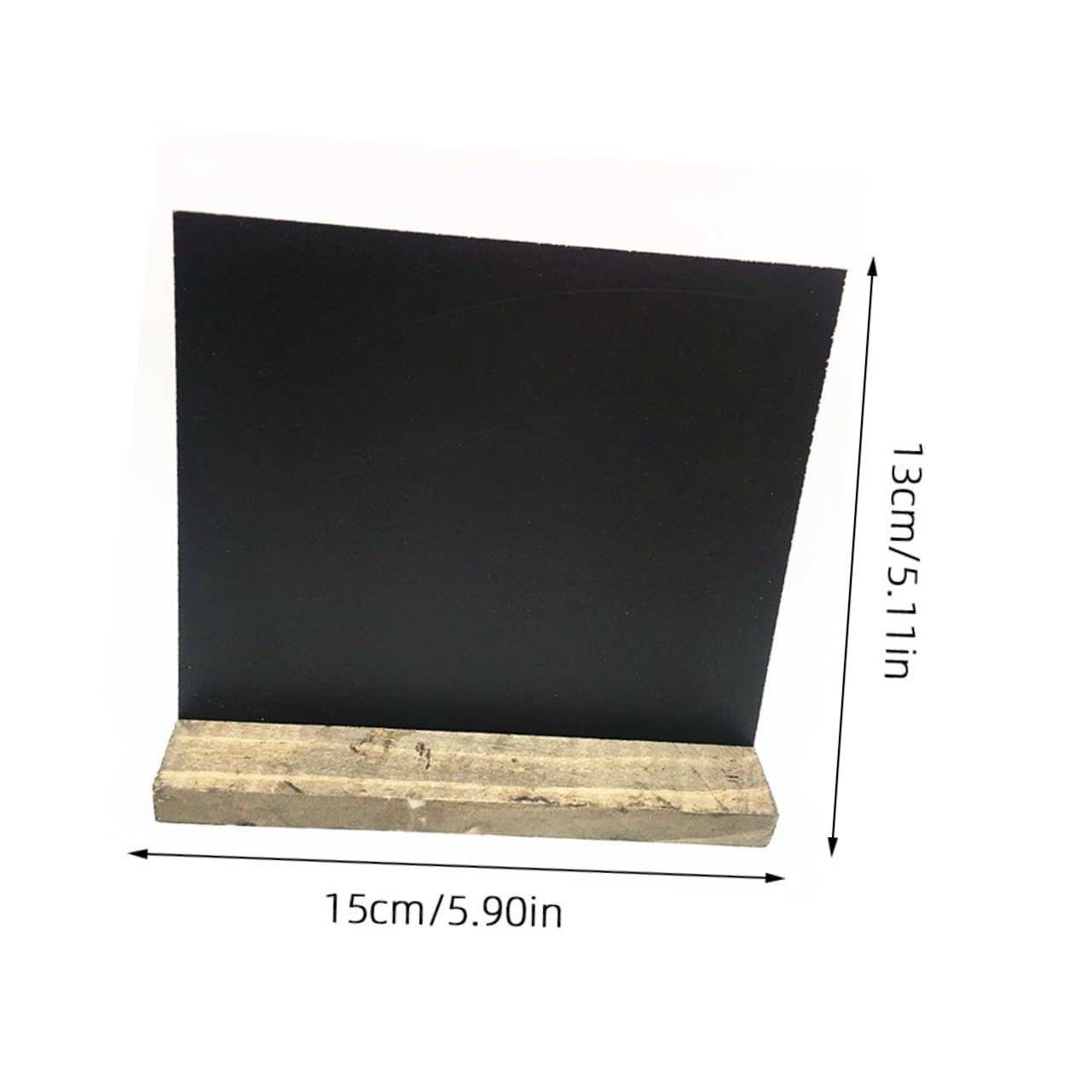 Mini Tableau Noir de Table 10 Pièces en Bois avec Support Amovible