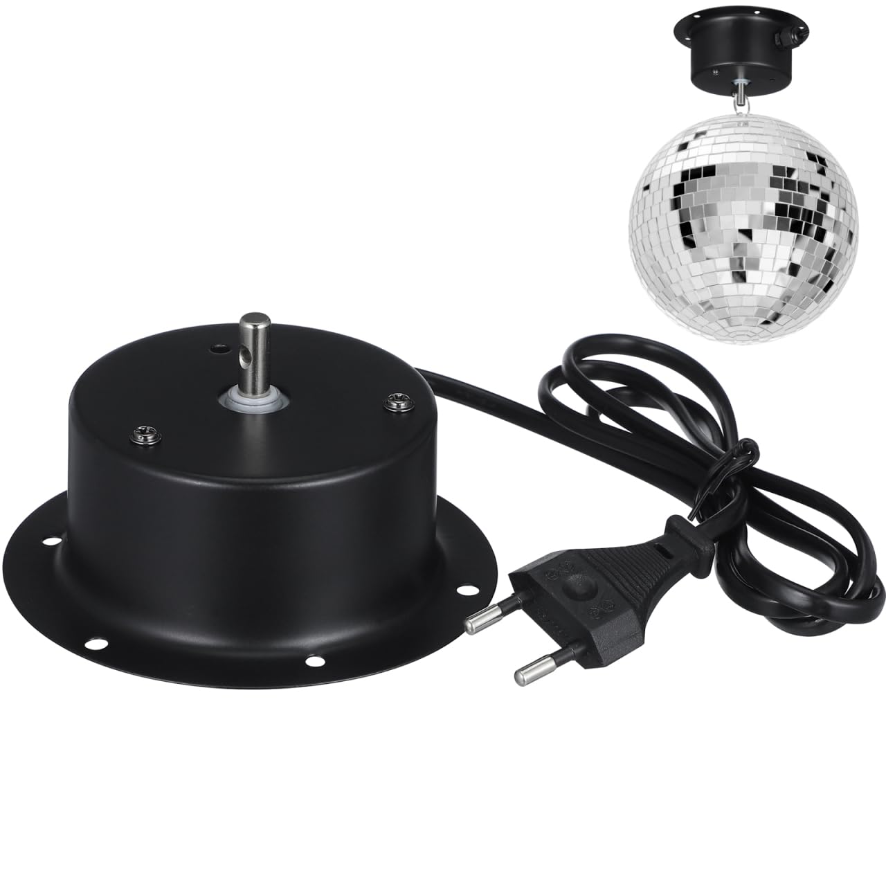 PRETYZOOM Moteur À Bille Miroir Éclairage Scène Petit Moteur Électrique Pour Boule De Discothèque Moteur Rotation Pour Motorisé Boule Miroir Pour Accessoires De Fête