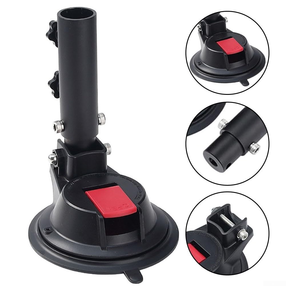 Supporto stabile per asta portabandiera con ventosa per bandiere su auto e camper, soluzione di montaggio perfetta per gli appassionati di attività all'aperto