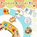 Valentines Day Gifts for Kids 7PCs Fidget Popper Baby Sensory Toys for Travel,Sensory Toy for Kids with Autism,Pop Fidget Toy,Autistic Gifts for 36+Month,Airplane Car Travel Toys for Toddlers