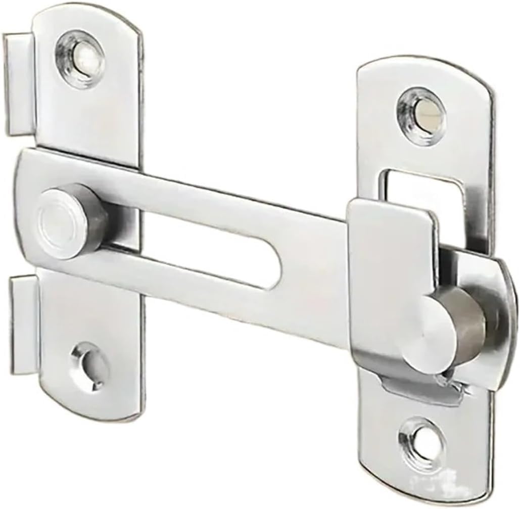 Barn Door Latch,Gate Swing Slide Lock, Right Angle 1Pcs Stainless Steel Sliding Hardware Latches, Window Closet