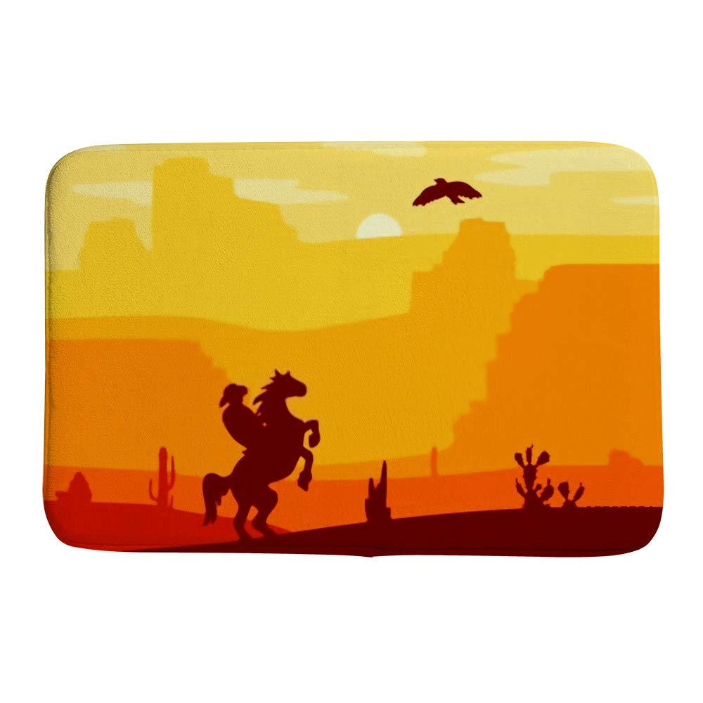 Tapis de bain vintage sunset pour égayer votre salle de bain ou cuisine