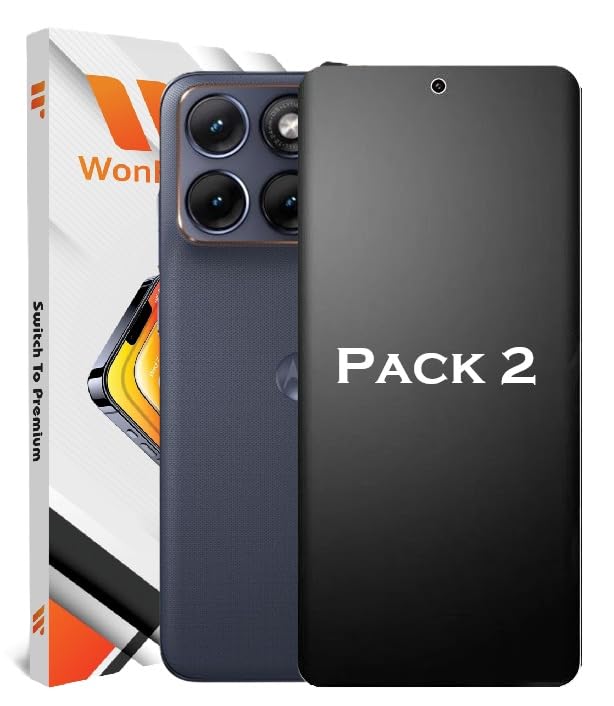Image of Pack 2- Matte Screen Guard Protector for Motorola Edge 70 Fusion 5G Unbreakable Membrane | Flexible TPU Matte Film | Transparent | Edge to Edge Installation Kit