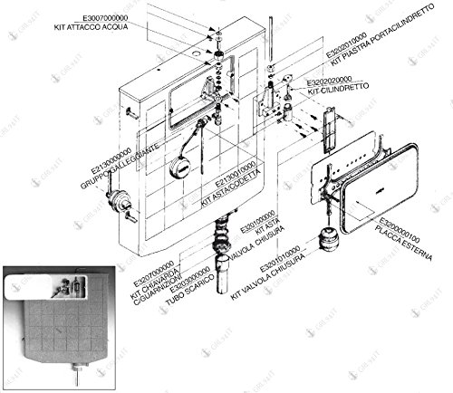 Gruppo di livello per cassetta incasso CATIS