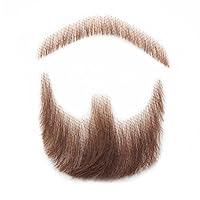 Vista 1 de 100% cabello humano atado a mano, con encaje invisible, barbas falsas, barba falsa y bigote para hombres, entretenimiento realista, drama, fiesta