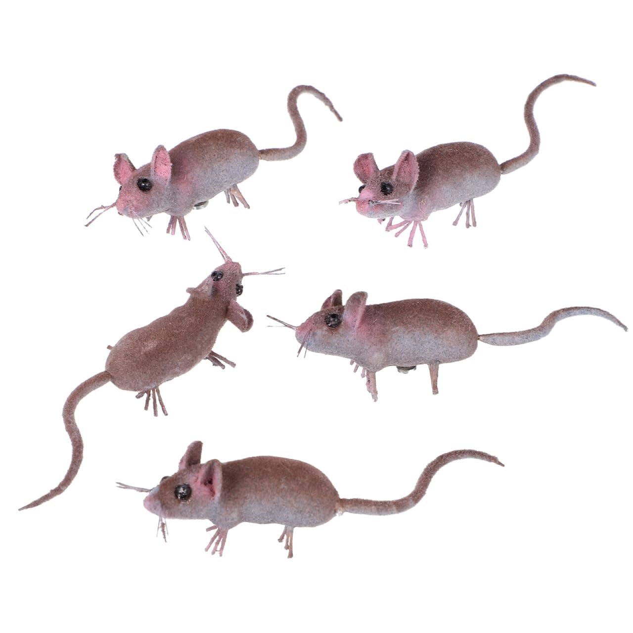 PRETYZOOM 2 Pièces Simulation Souris pour Farce Souris Jouets Spooky Souris Figurine Rat en Plastique Modal Carnaval Jouets Halloween Nouveauté Jouet