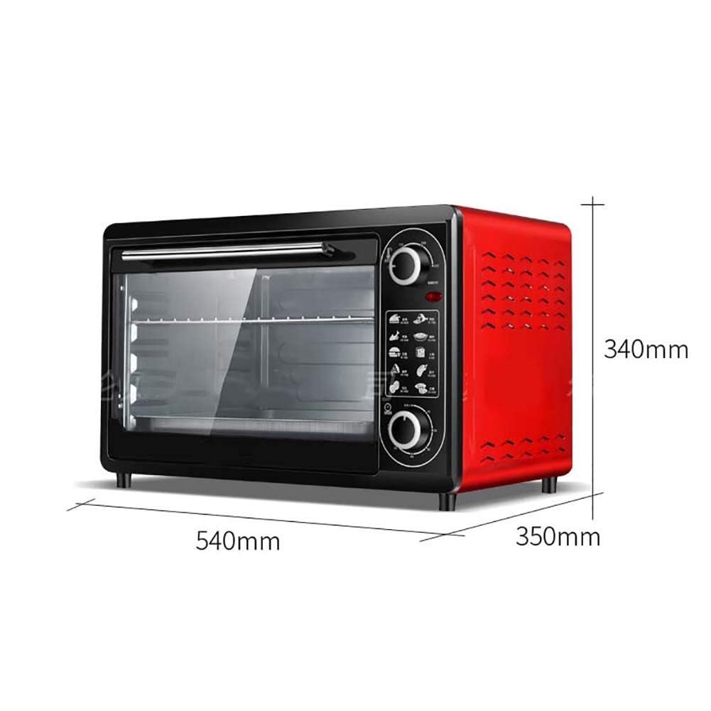 Forno tostapane multifunzione a convezione da banco, controllo intelligente della temperatura e temporizzazione di grande capacità da 48 litri, include teglia da forno, griglia for arrostire, acciaio