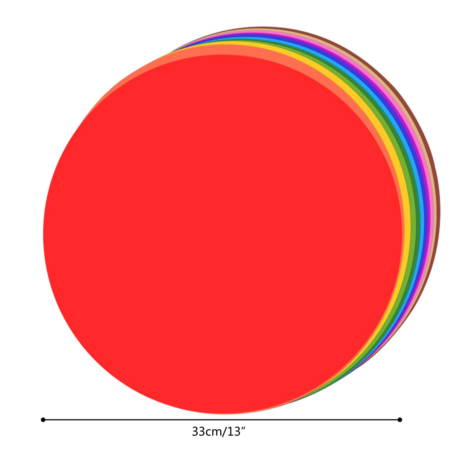 Cerchi grandi 33 cm colorati rotondi per decorazioni aula