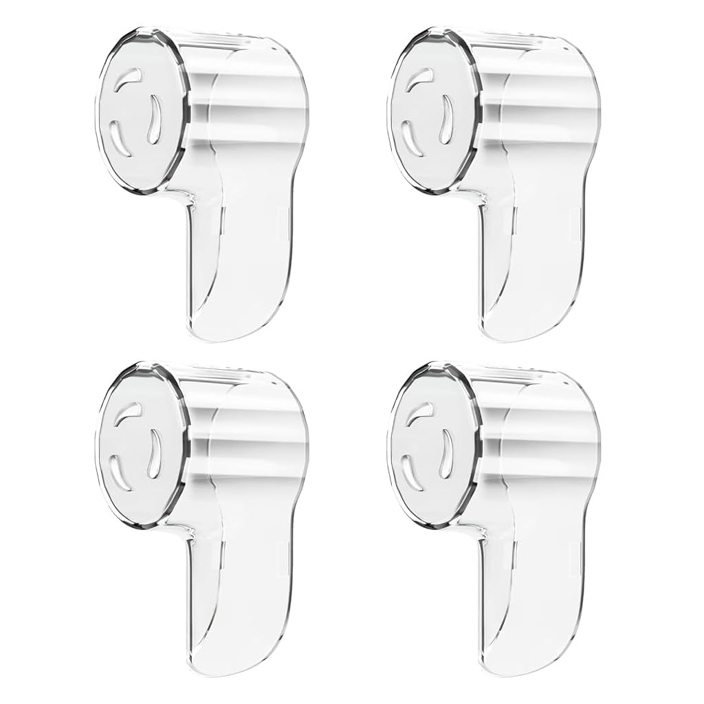 ZIBUYU® 4 Pack Toothbrush Cover Case Clear Dust-proof Heads Tooth Brush Cover Box, Universal Vented Round-Shaped Toothbrush Head Protection Cover Cap And Convenient Travel (Fit Ios/5/6/7/8/9EB)-image-46